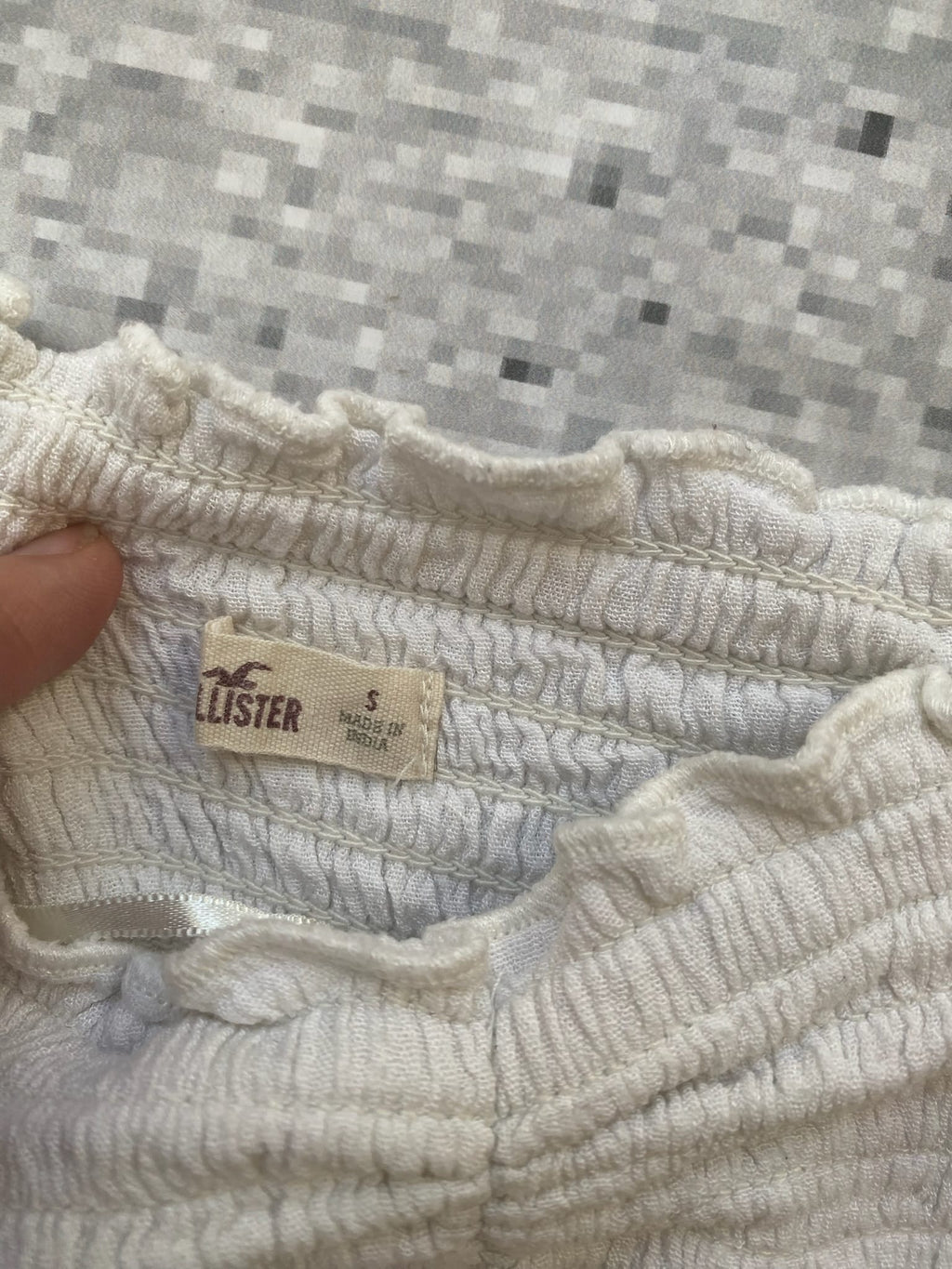 White Hollister Babydoll top