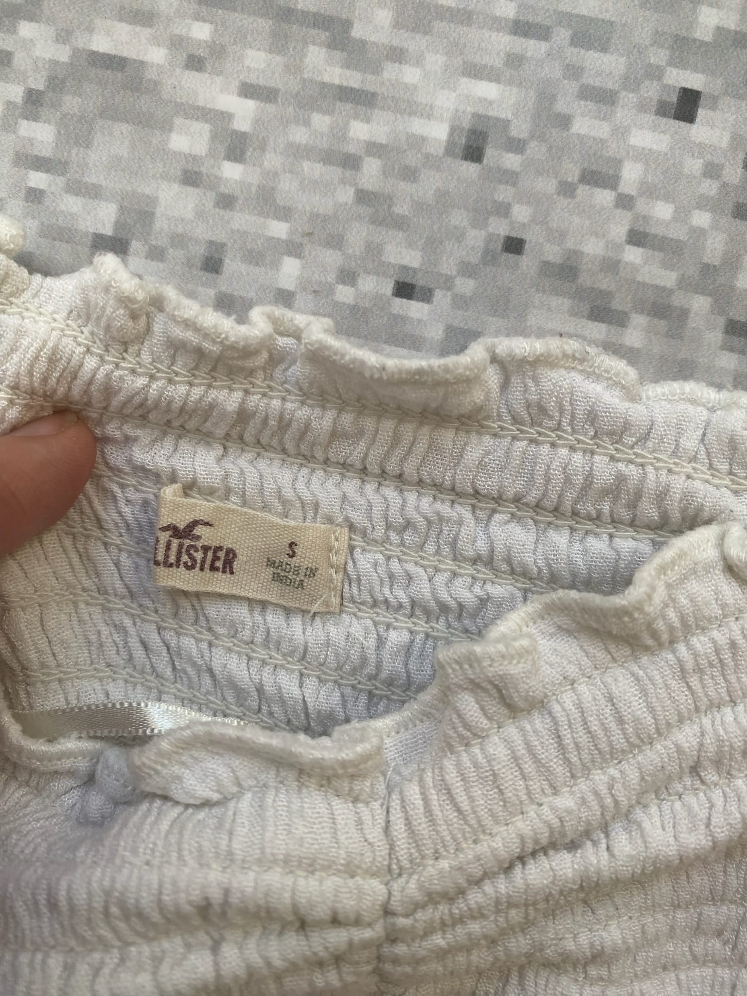 White Hollister Babydoll top