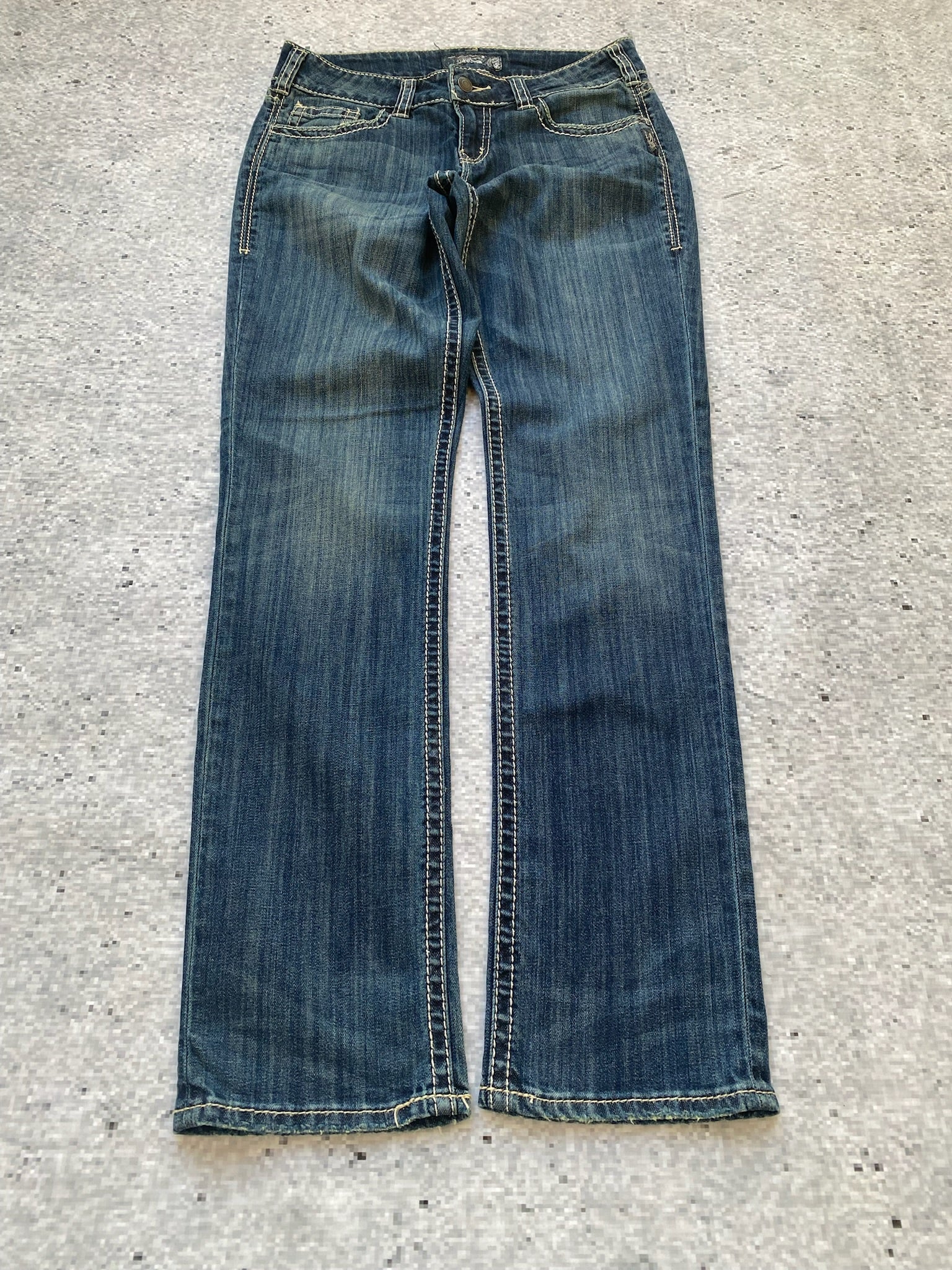 Low Rise 2000s Suki Slim Silver Woman Jeans