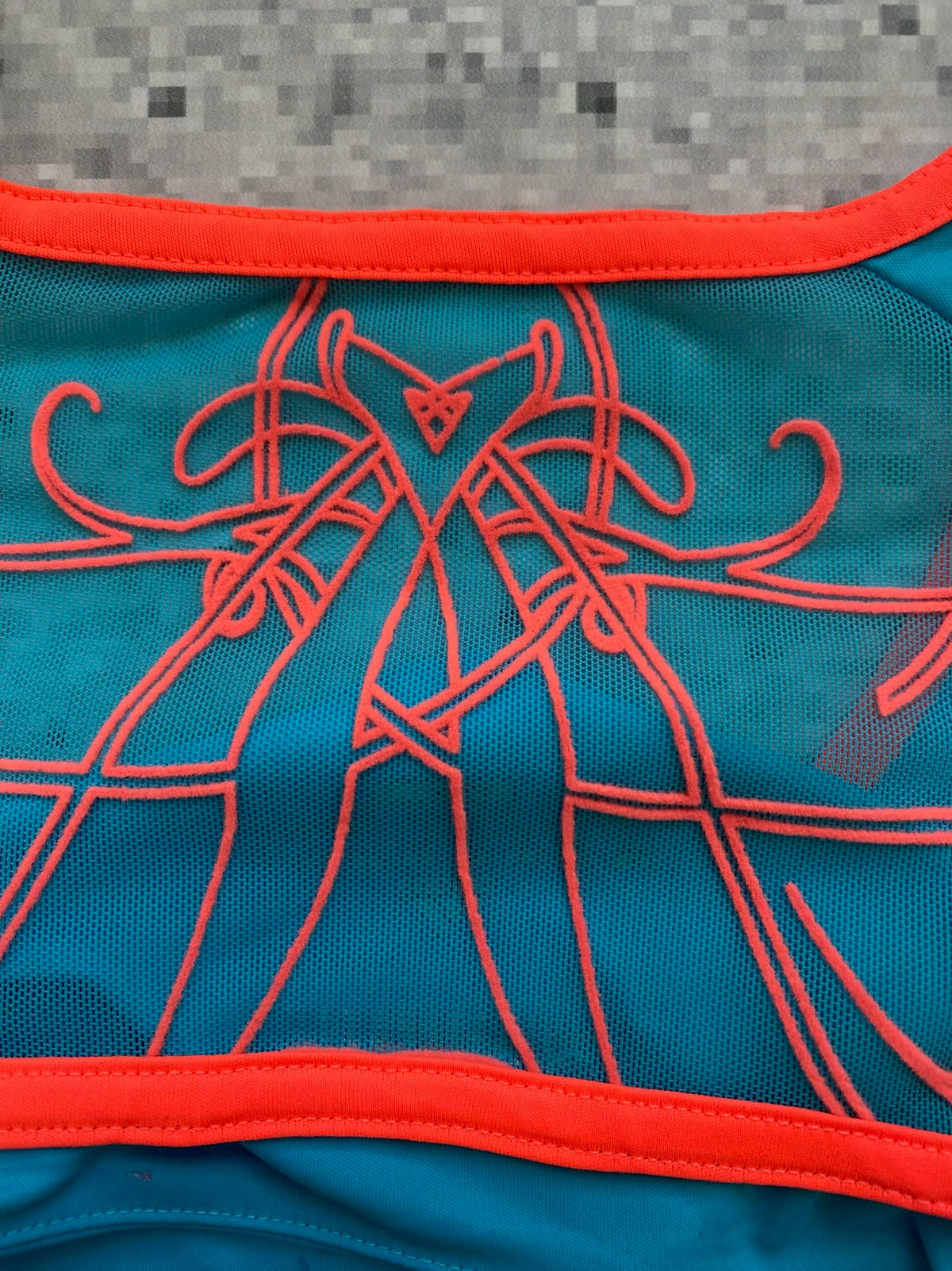 Teal Adidas Climalite athletic top