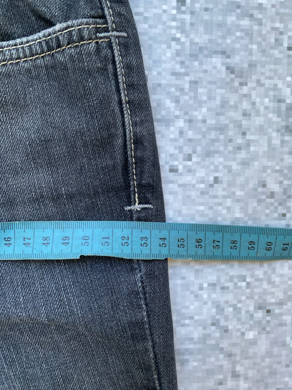 Flared and Low Waisted Jeans with flower pocket detail