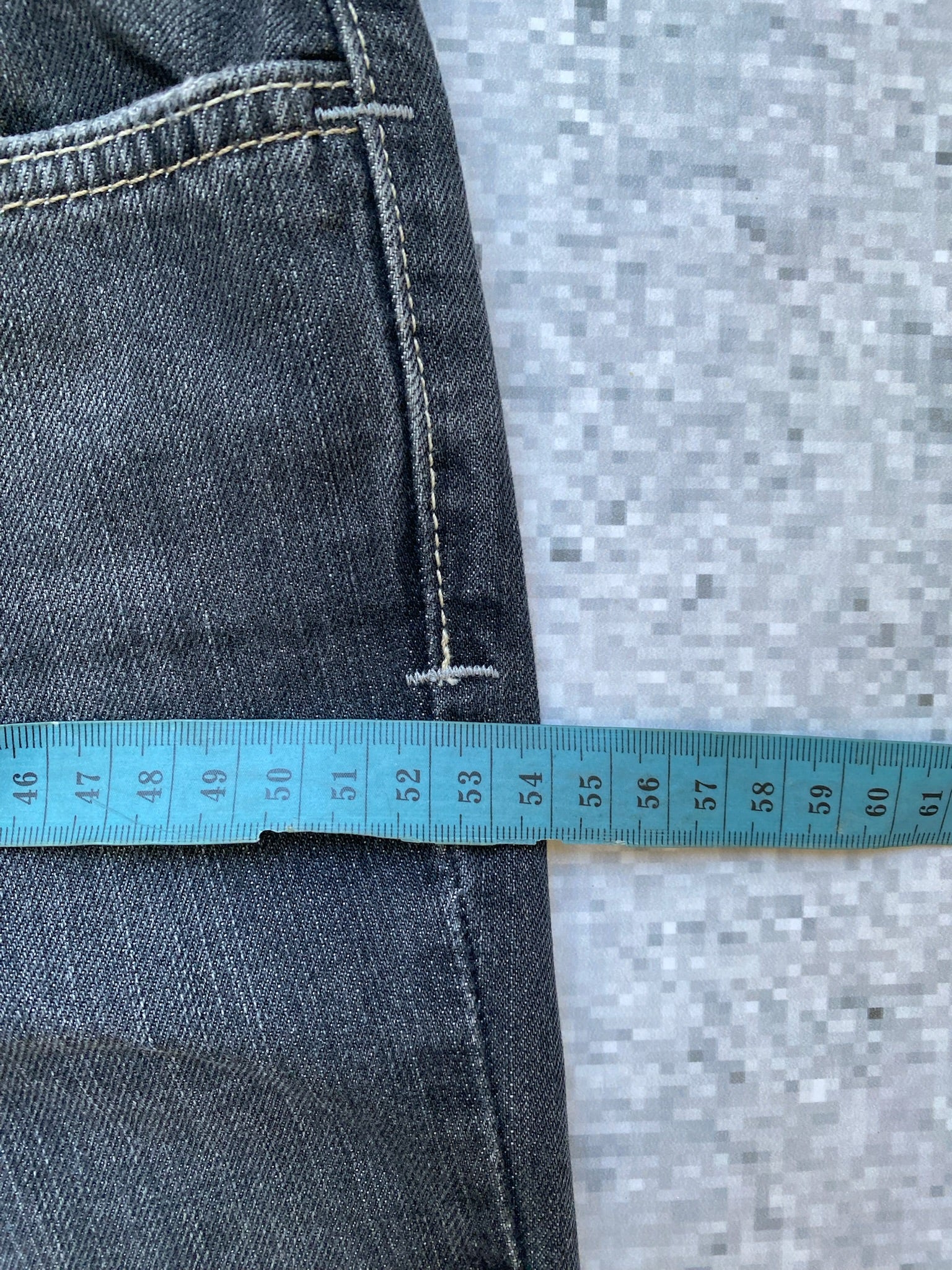 Flared and Low Waisted Jeans with flower pocket detail
