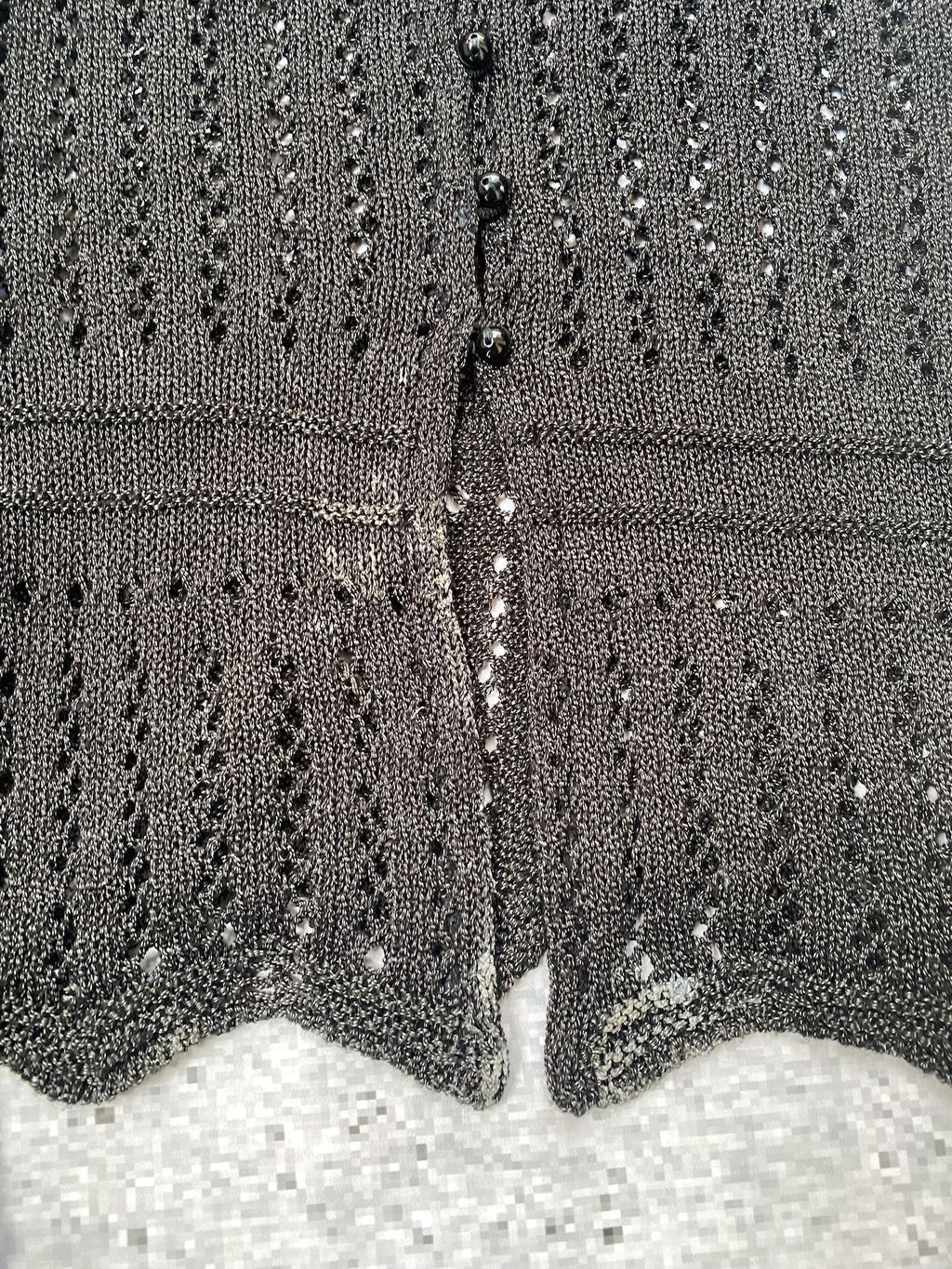 Gothic Knit Cotton Cardigan
