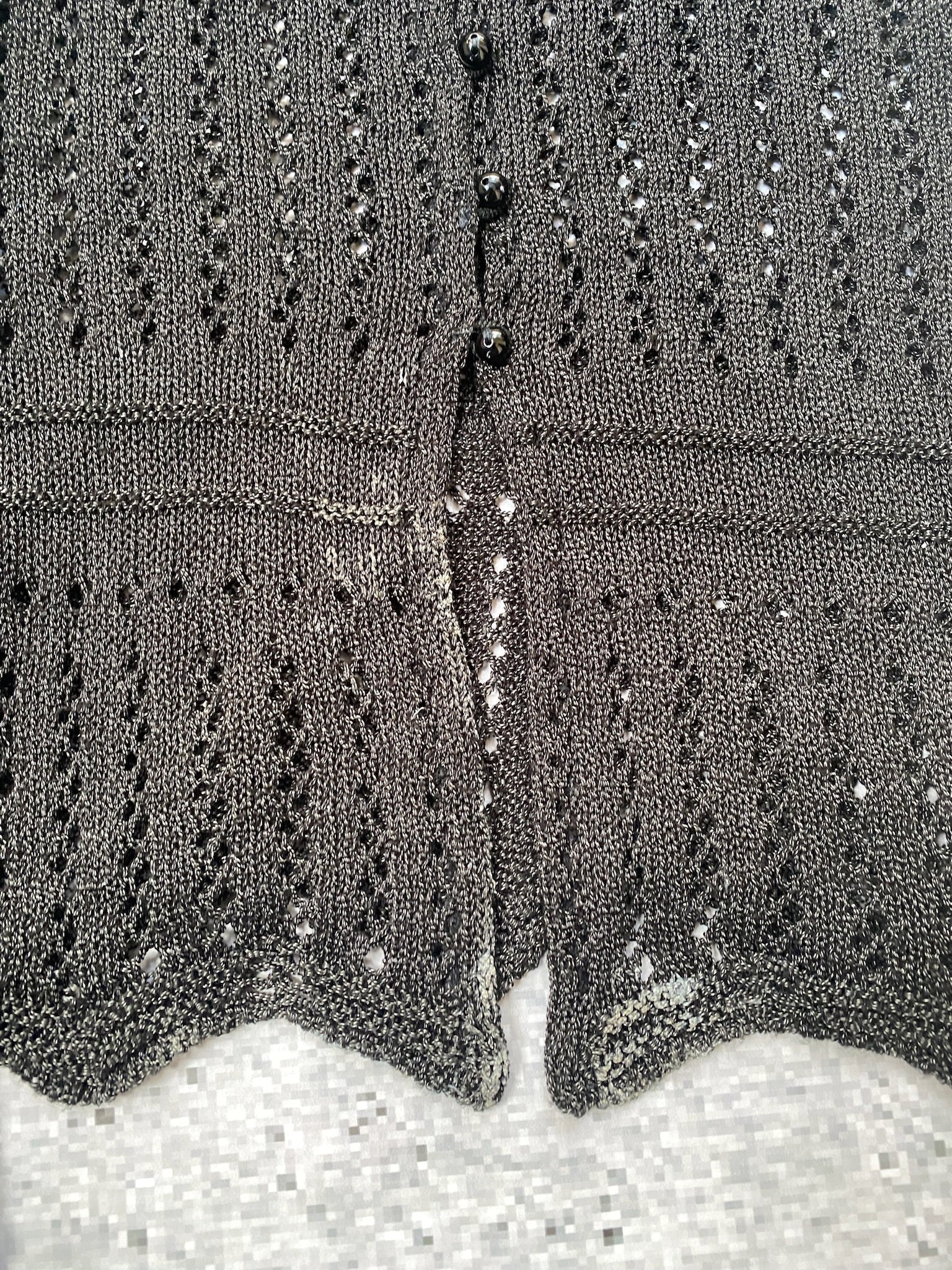 Gothic Knit Cotton Cardigan