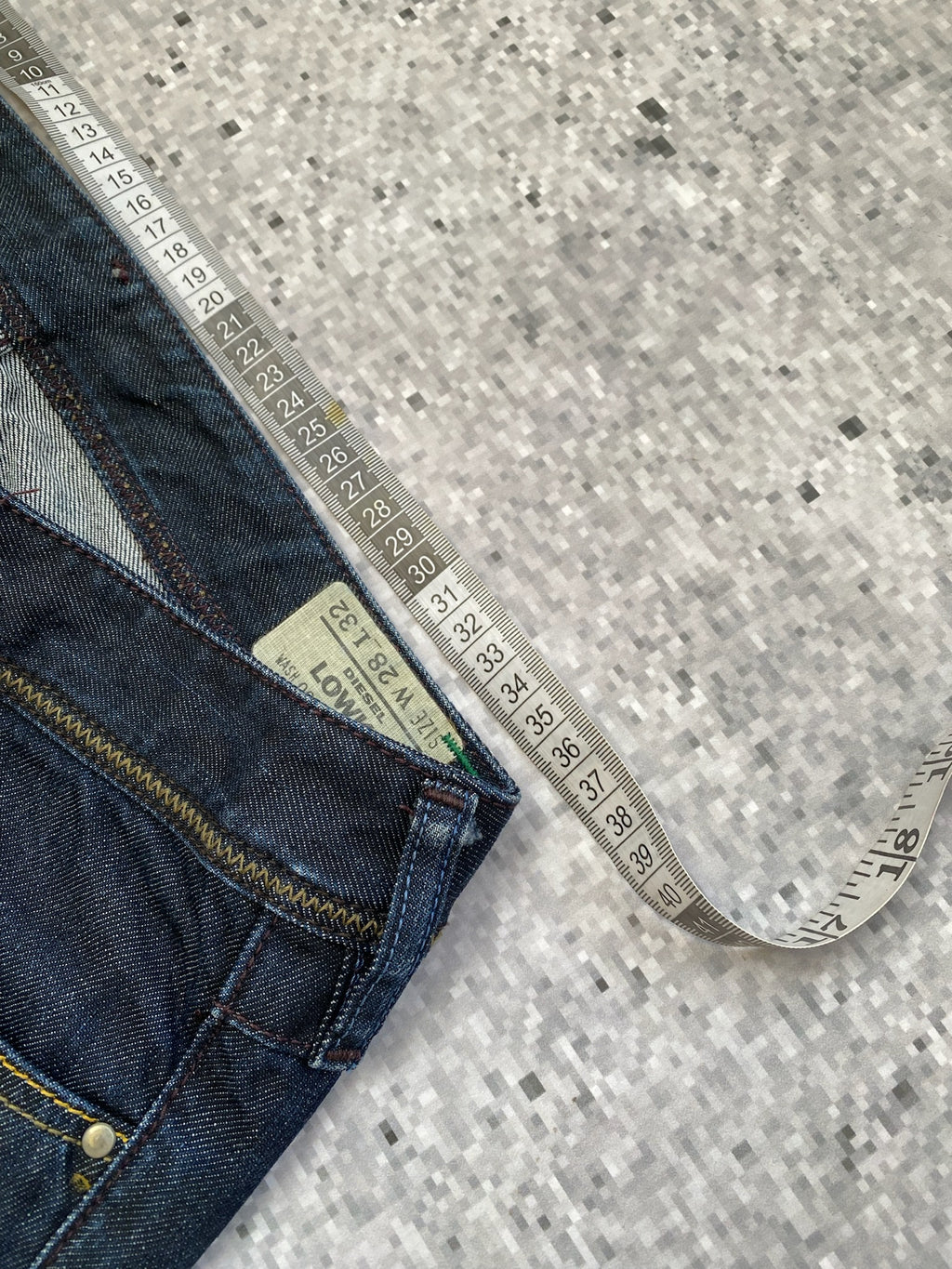 Ultra low waisted 2000s dark navy "lowky" Diesel Jeans