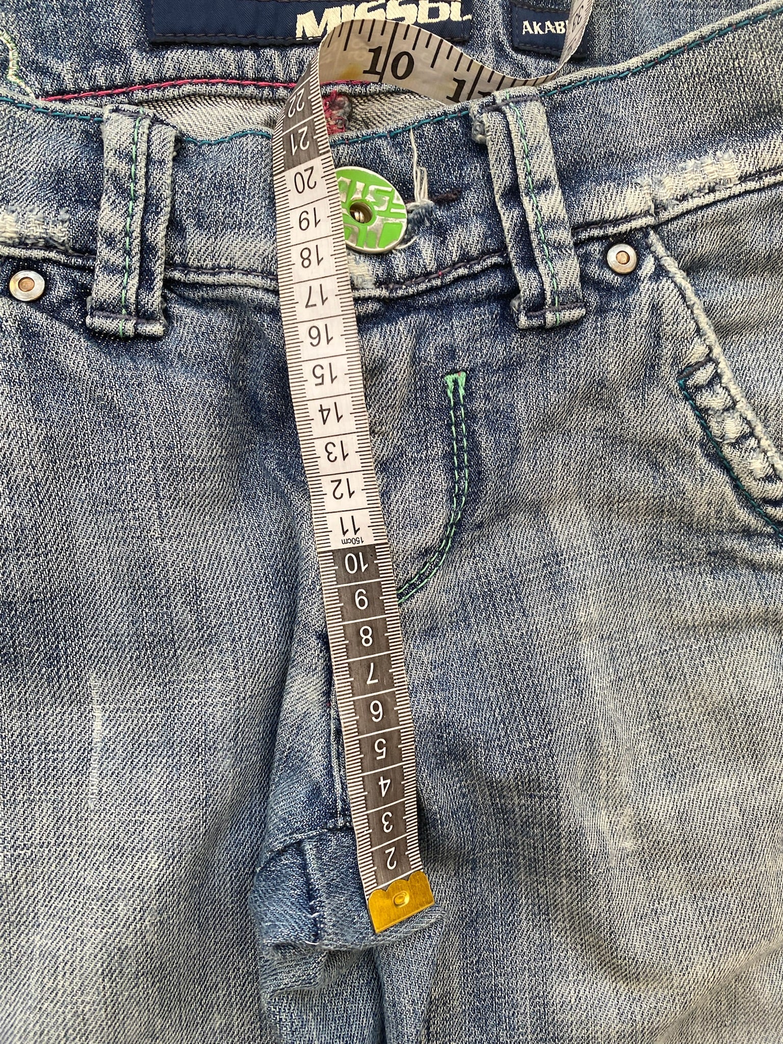 Miss Sixty low waist straight jeans green clover leaf