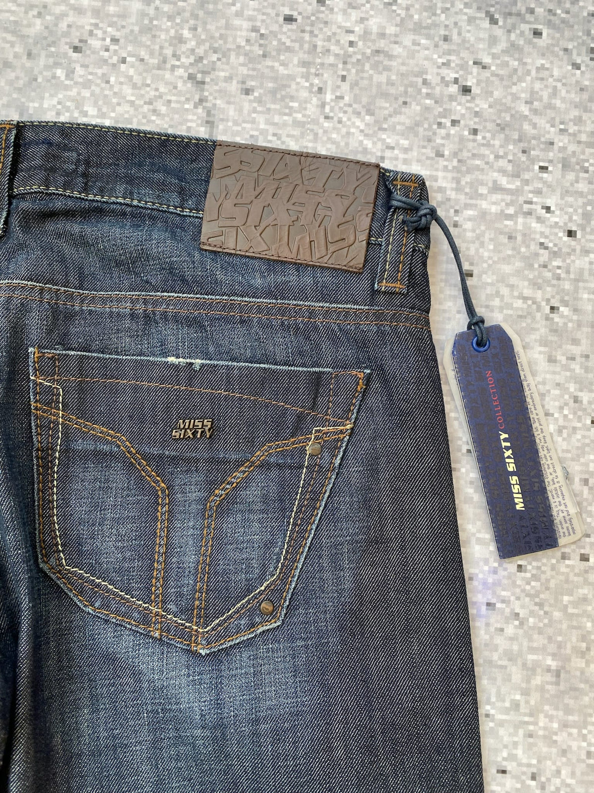 Miss Sixty Low Rise Loose Fit Straight "Wish" Jeans