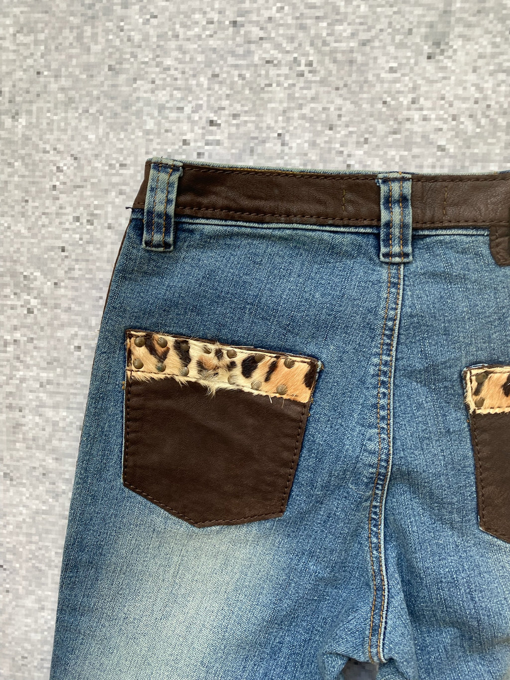"Made in Portgual" Cowboy Low Waisted Flared Jeans