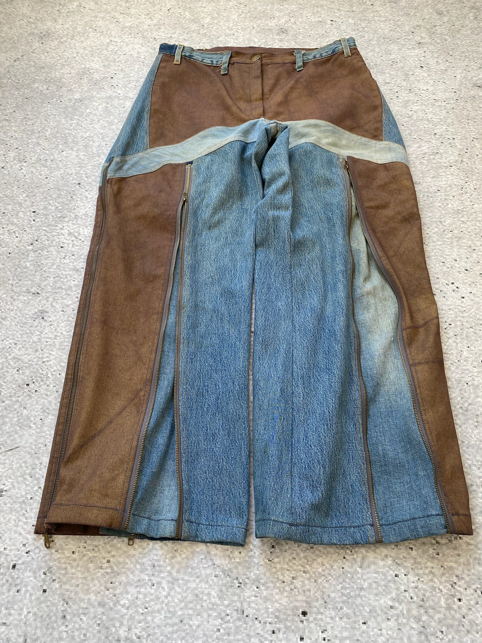 Custom Designed Cowboy Transformable Baggy Jeans