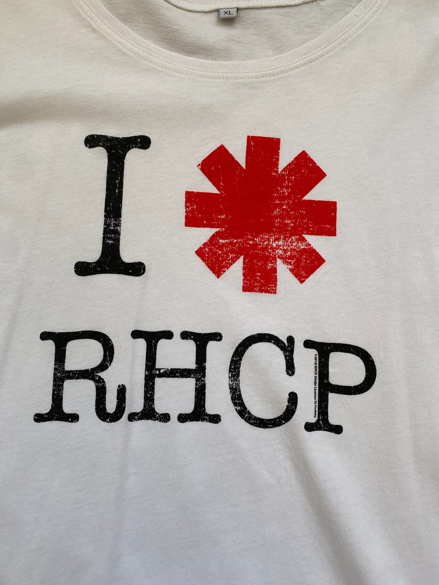 2018 RHCP White Tee