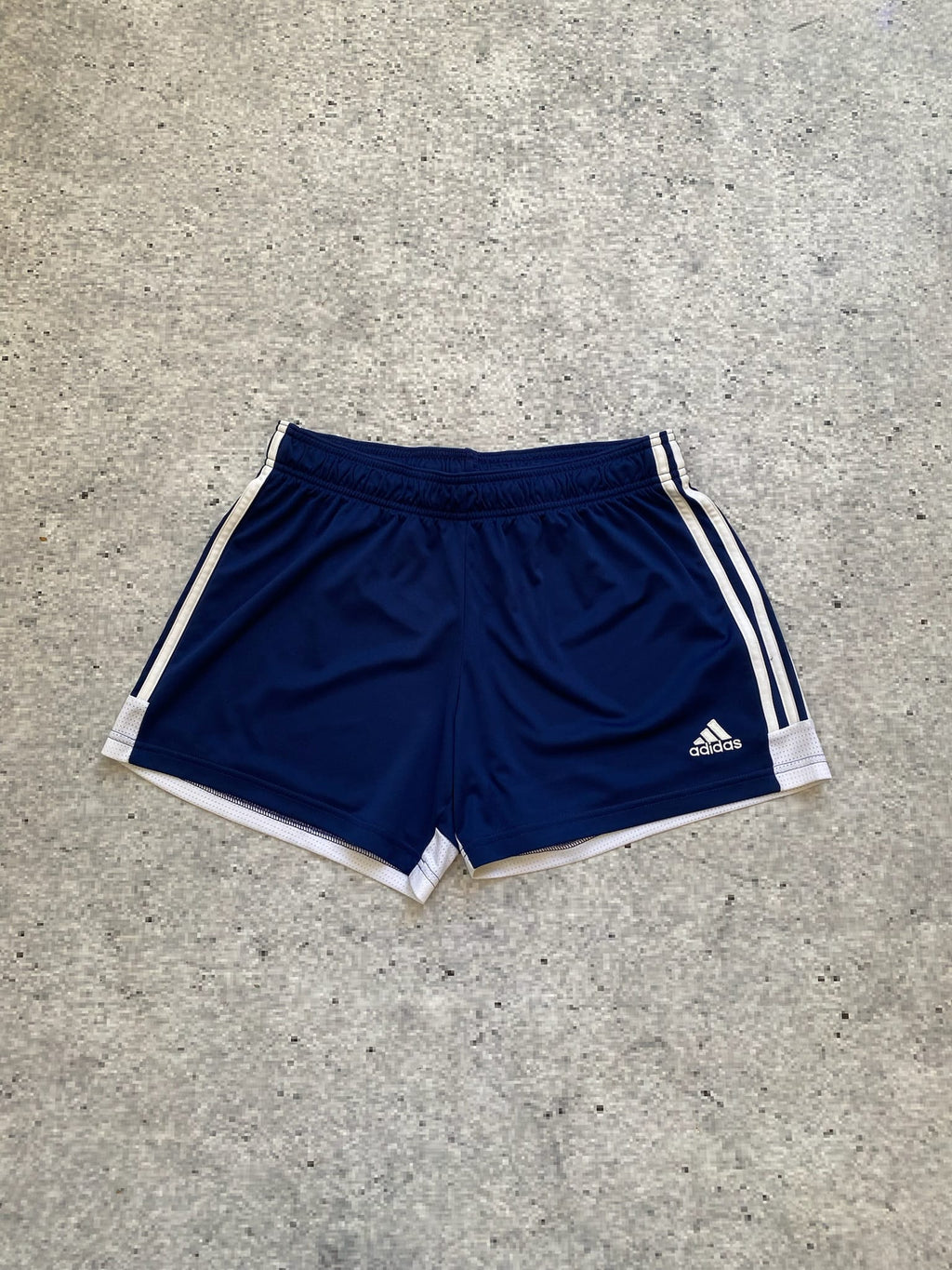Adidas 2000s Navy and White Shorts