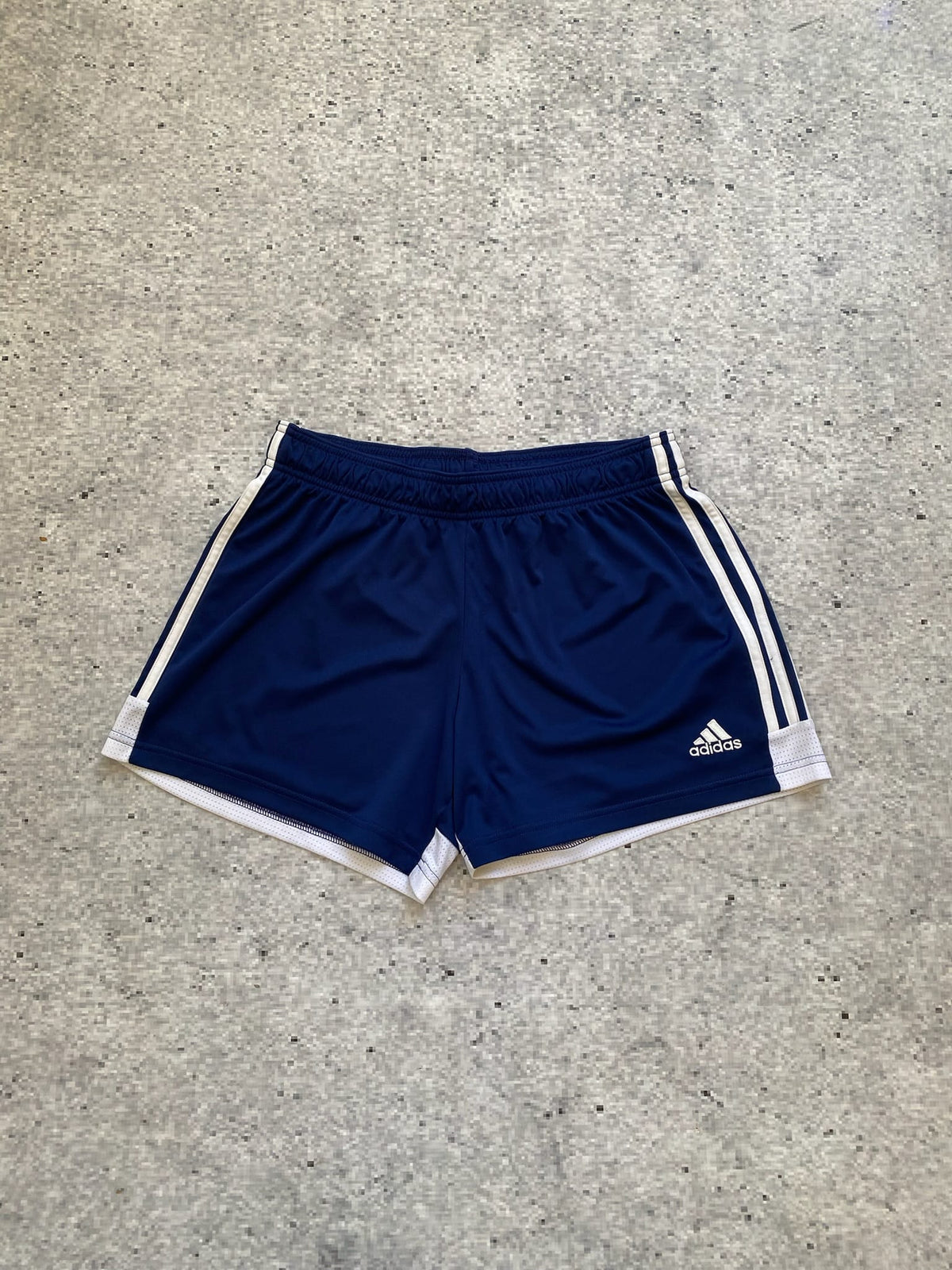 Adidas 2000s Navy and White Shorts