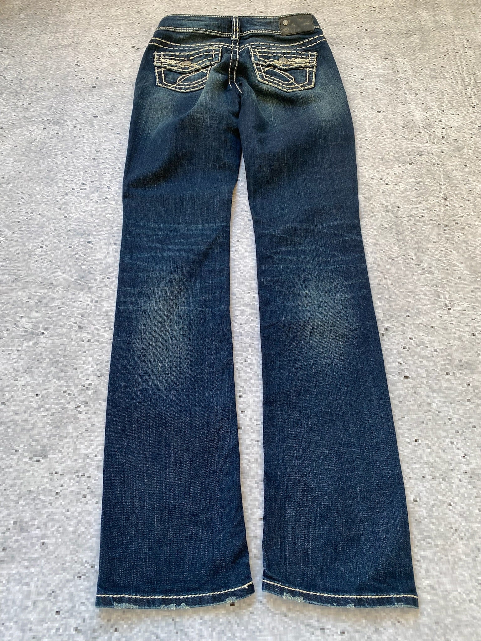 Silver Jeans Suki Straight Leg Low Rise Jeans