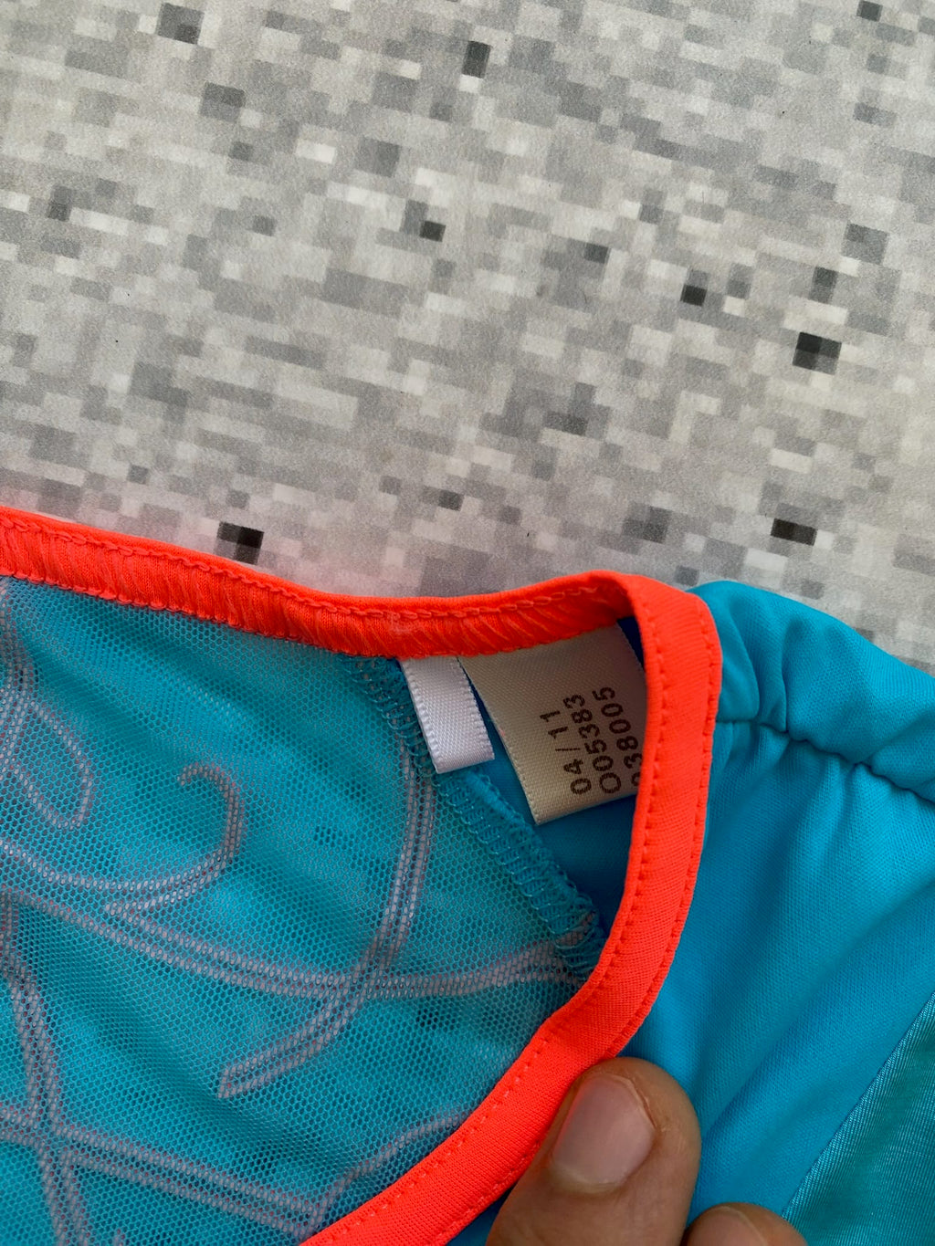 Teal Adidas Climalite athletic top