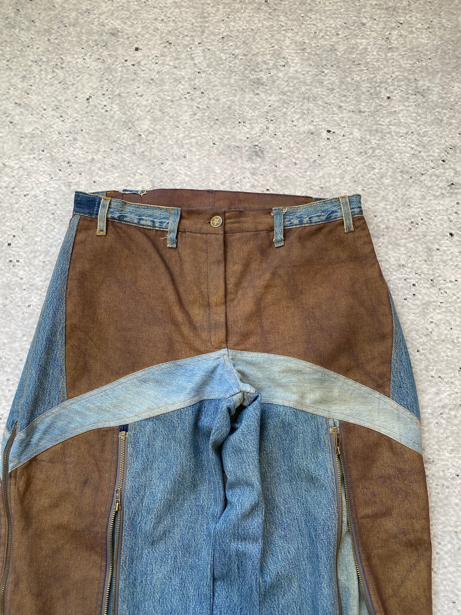 Custom Designed Cowboy Transformable Baggy Jeans