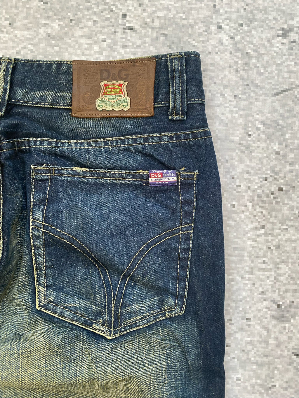 2000s D&G Power Straight Leg Low Waist Jeans