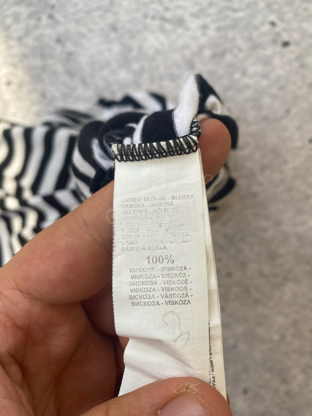 Striped Ruched Striped Top