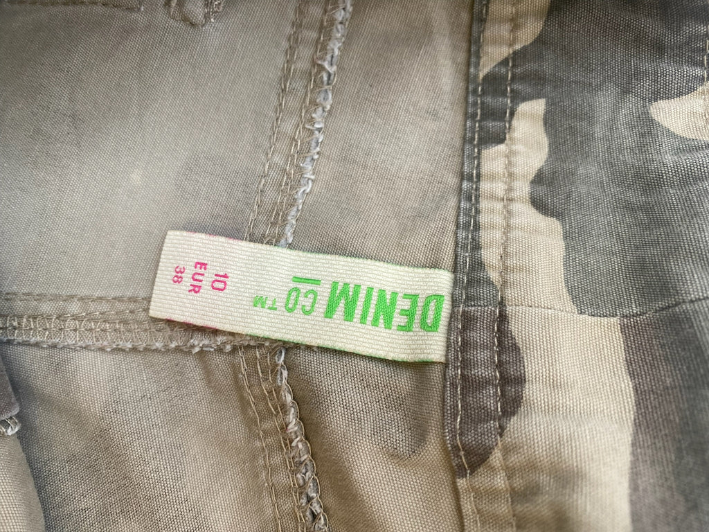 Low Rise Camo Military Mini Shorts