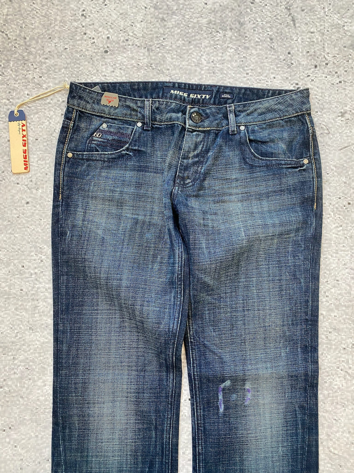 Brand New Miss Sixty "Marvel" Low Rise Straight Jeans