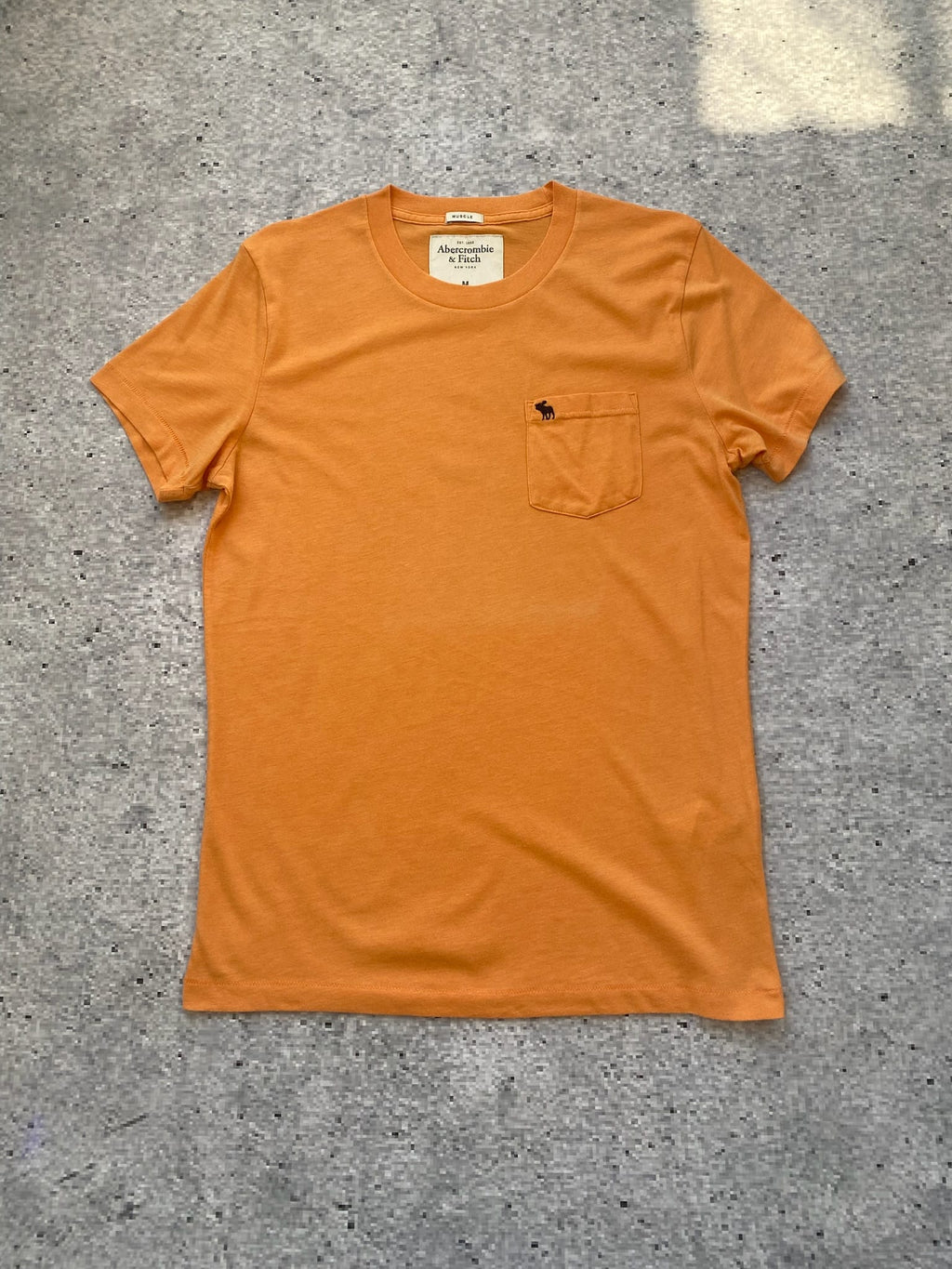 Abercrombie & Fitch Orange Muscle Pocket Tee Abercrombie & Fitch