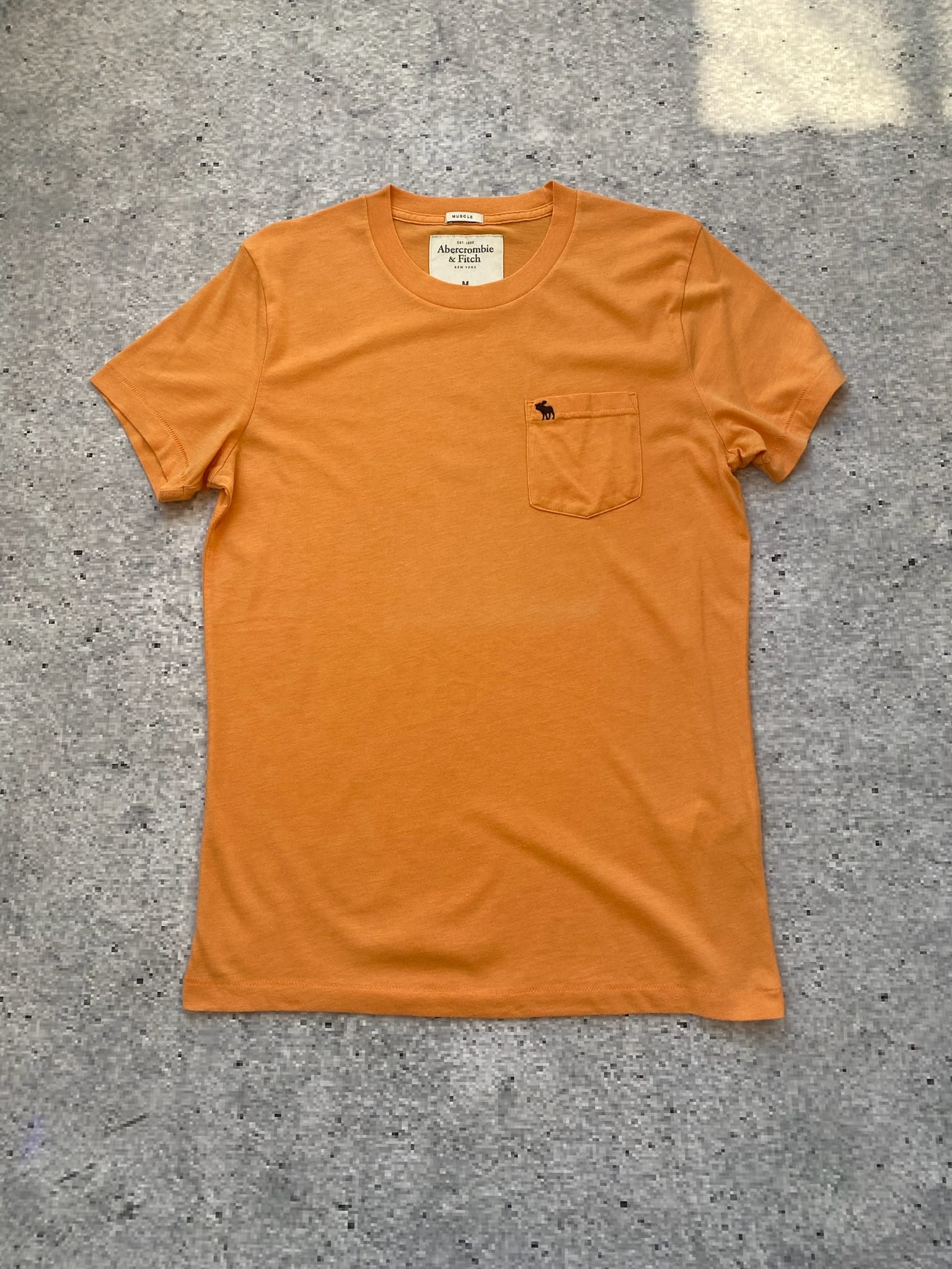 Abercrombie & Fitch Orange Muscle Pocket Tee Abercrombie & Fitch