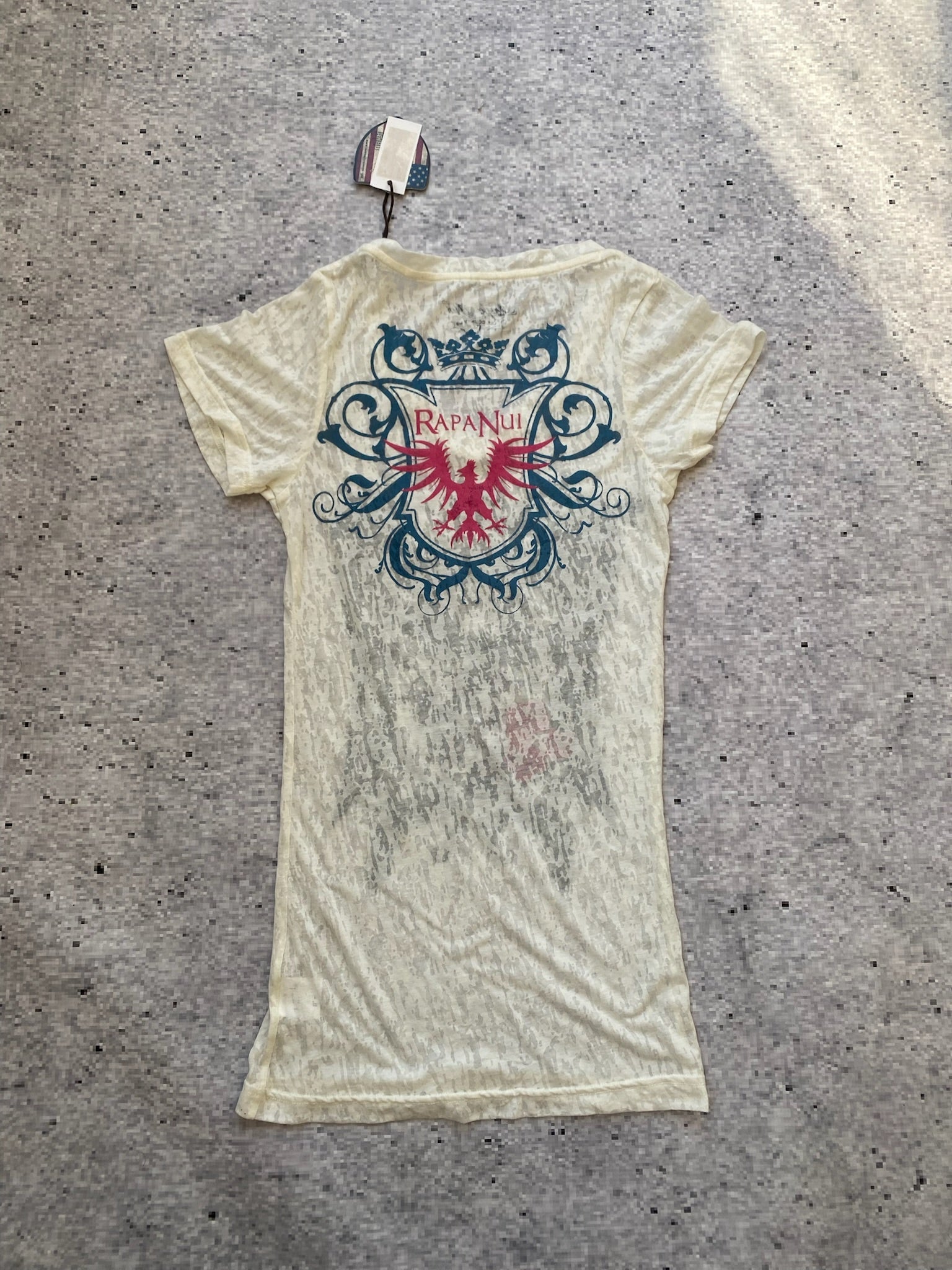Y2K Tribal Bedazzled Fitted Long Baby Tee