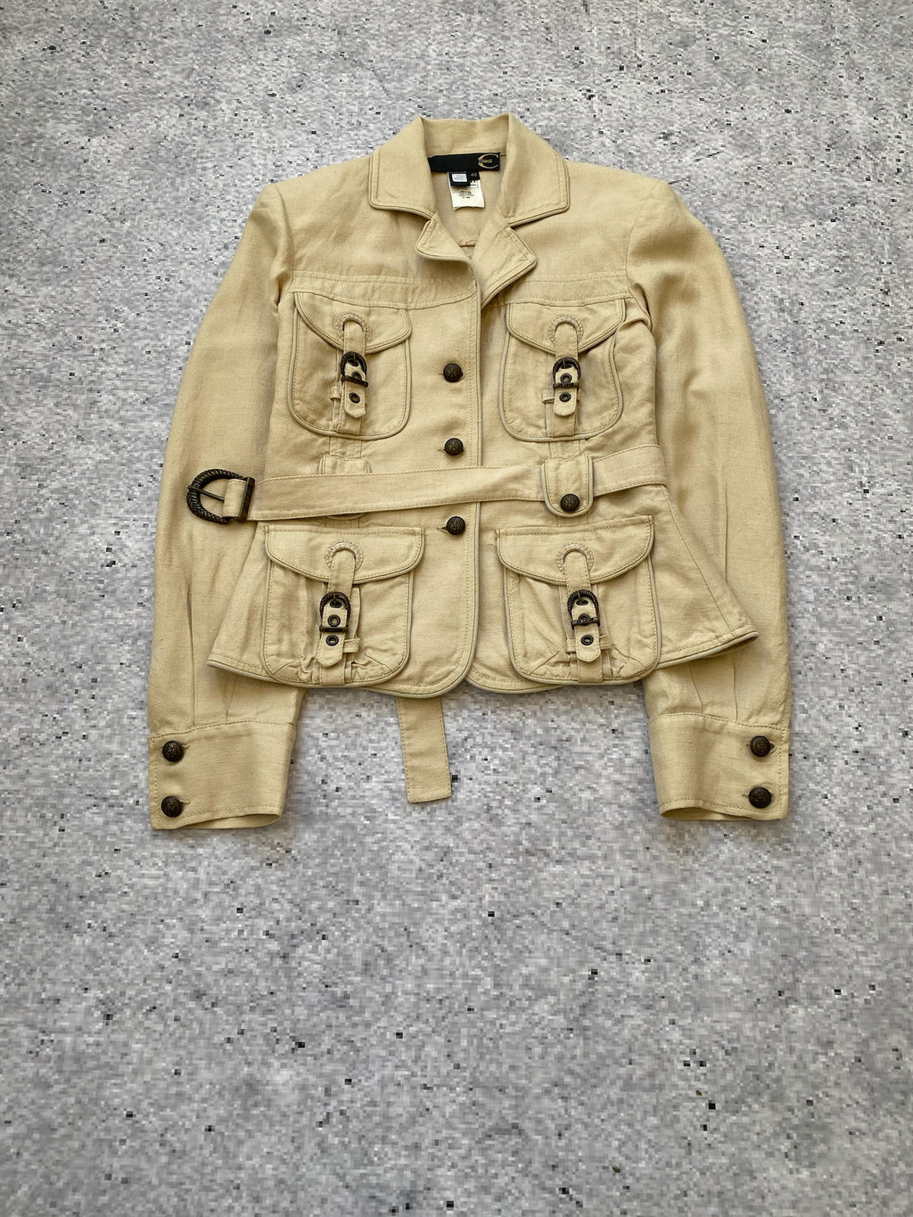 Just Cavalli Denim Padded Jacket with a ton of pockets