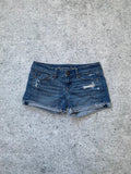 2000s American Eagle folded lowrise microshorts