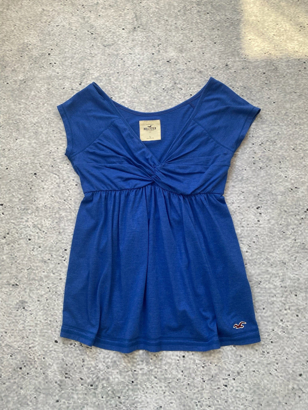 Hollister Blue Baby Doll Top