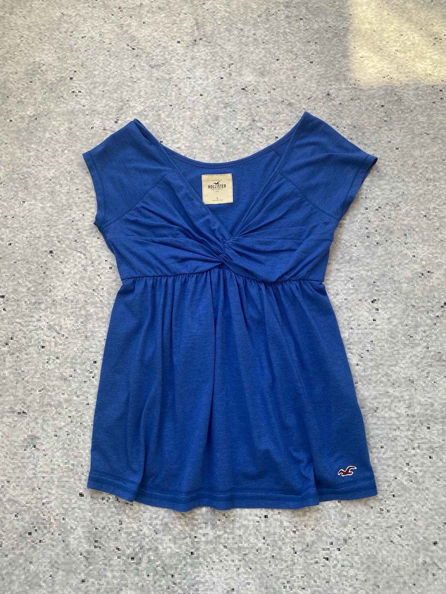 Hollister Blue Baby Doll Top