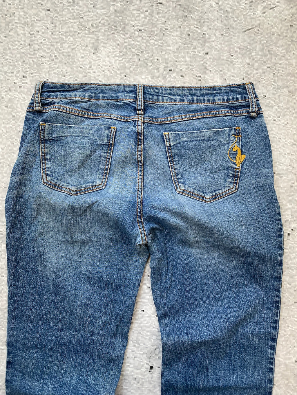 Baby Phat Silver Label Flared Low Wiasted Stretchy Jeans
