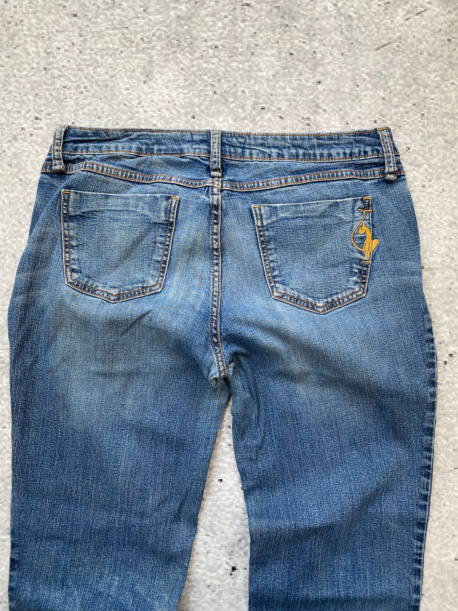Baby Phat Silver Label Flared Low Wiasted Stretchy Jeans