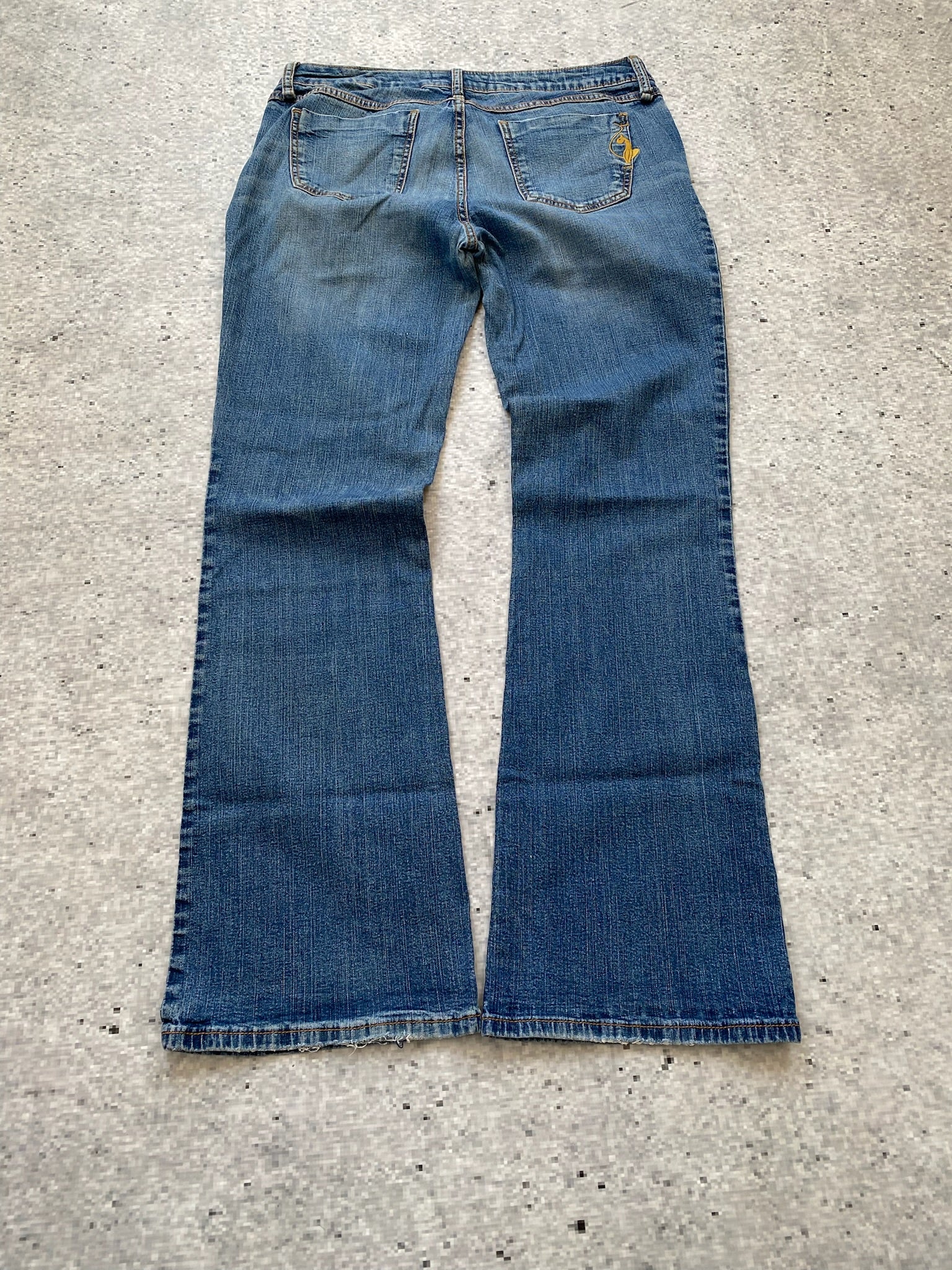 Baby Phat Silver Label Flared Low Wiasted Stretchy Jeans