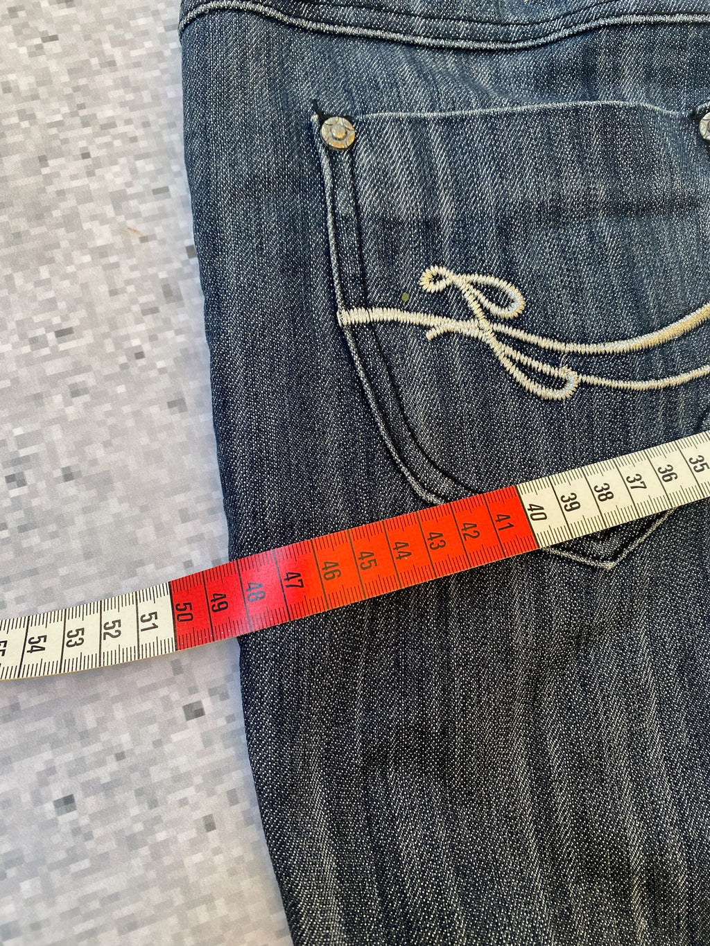 Black Embroidered Flared Low Bootcut Jeans