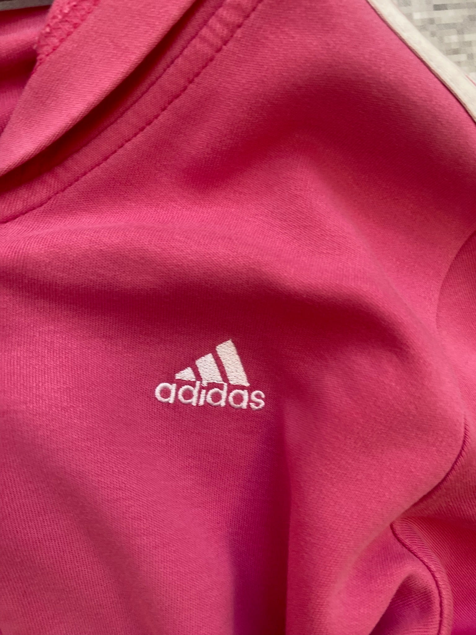 Adidas Pink Zip Up Hoodie