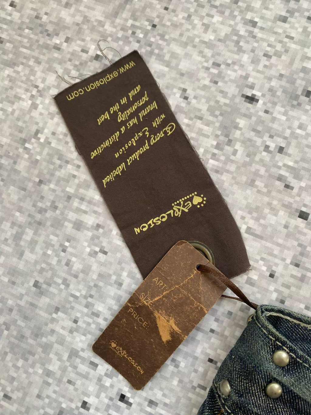 Explosion Darkwash Low Rise Straight Jeans (in tags)