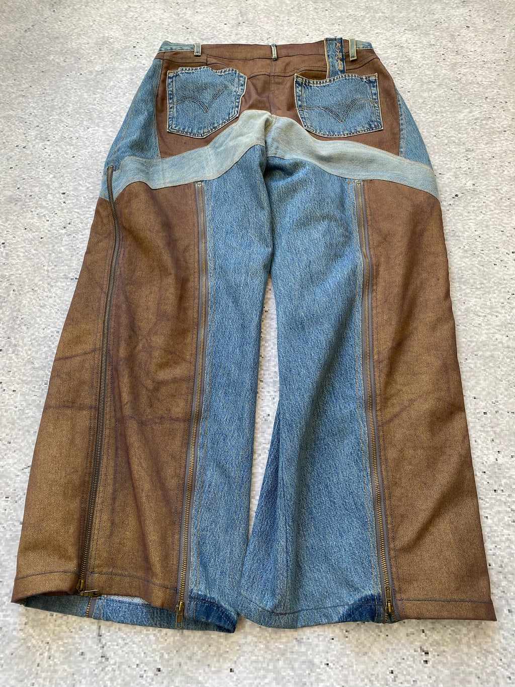 Custom Designed Cowboy Transformable Baggy Jeans