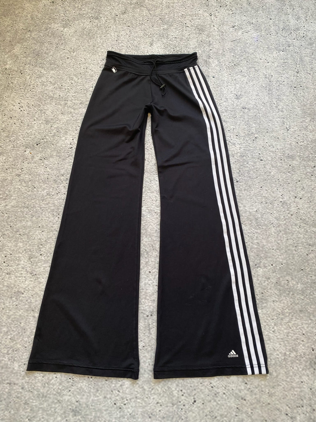 Adidas Blockcore Bootcut Flared 3 Stripe Asymmetrical Track Pants 00s