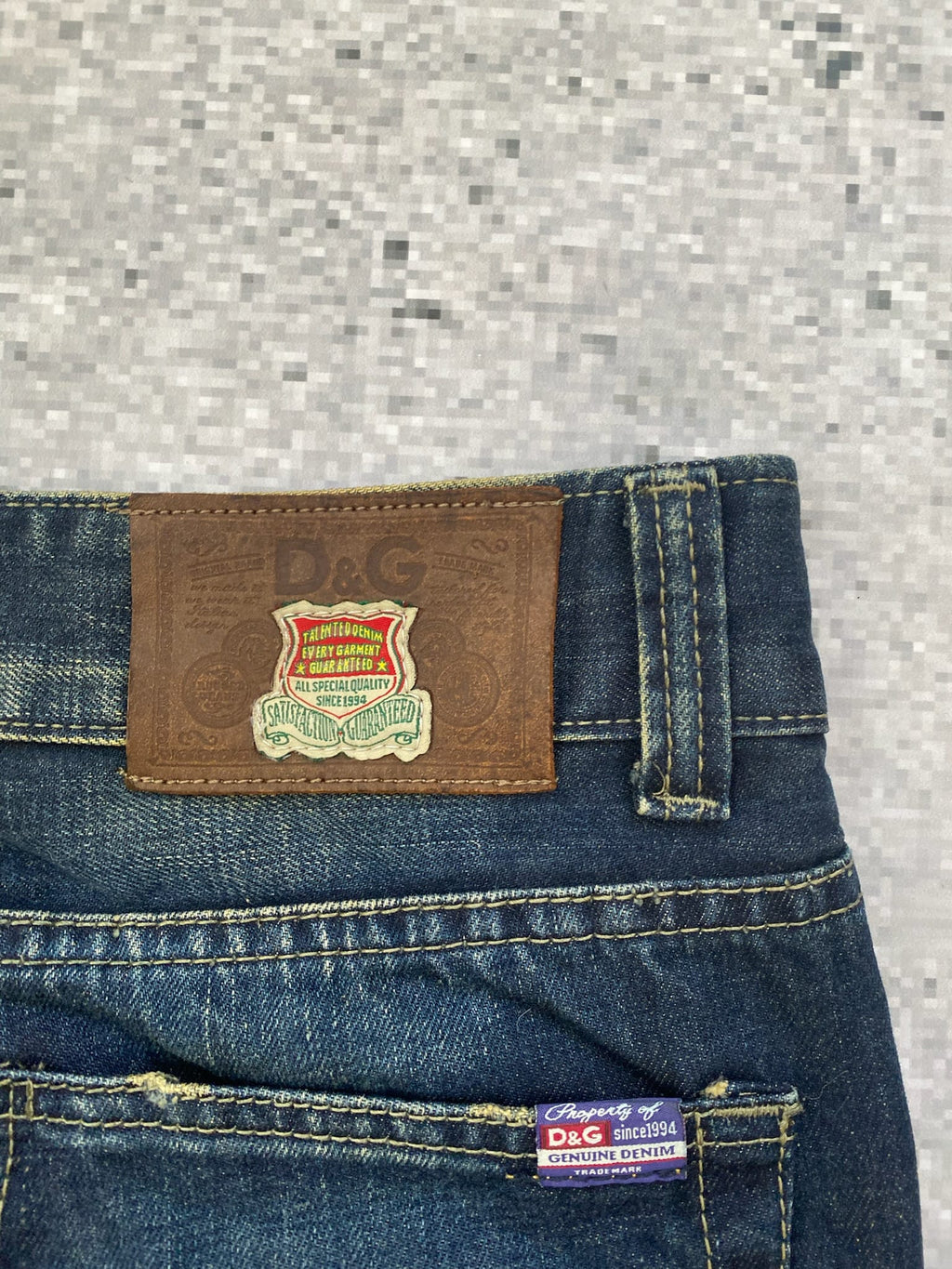 2000s D&G Power Straight Leg Low Waist Jeans