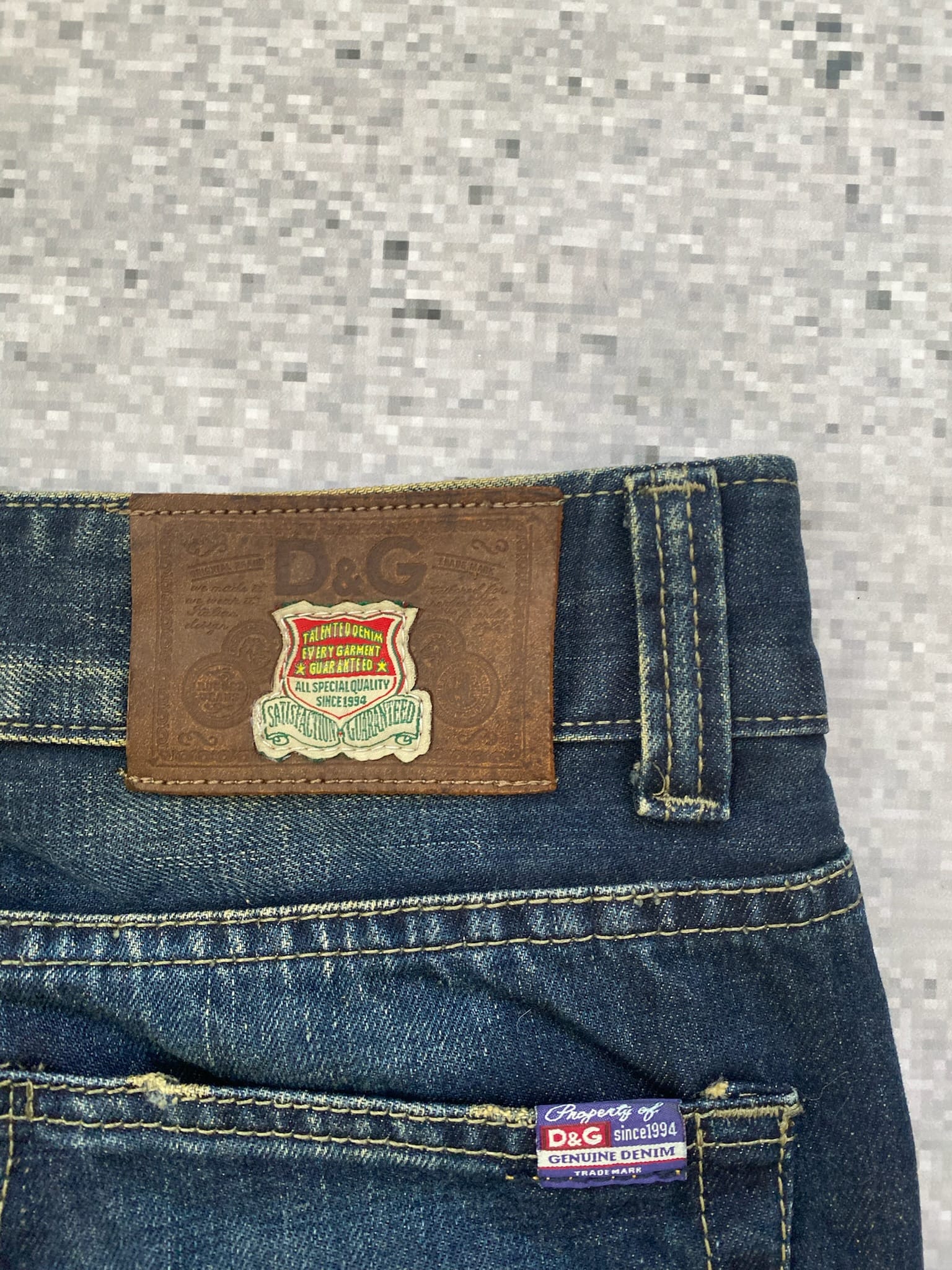 2000s D&G Power Straight Leg Low Waist Jeans
