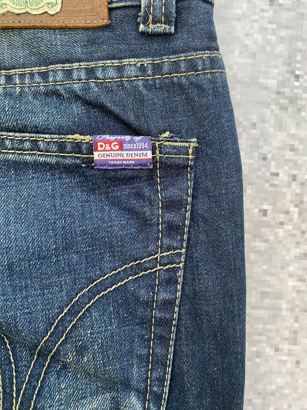 2000s D&G Power Straight Leg Low Waist Jeans
