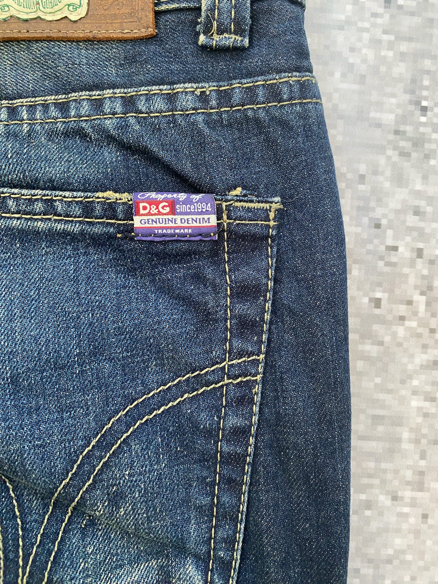 2000s D&G Power Straight Leg Low Waist Jeans