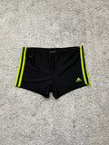 2000s Adidas Infinitex Neon Yellow Stripes Swimmimg Shorts