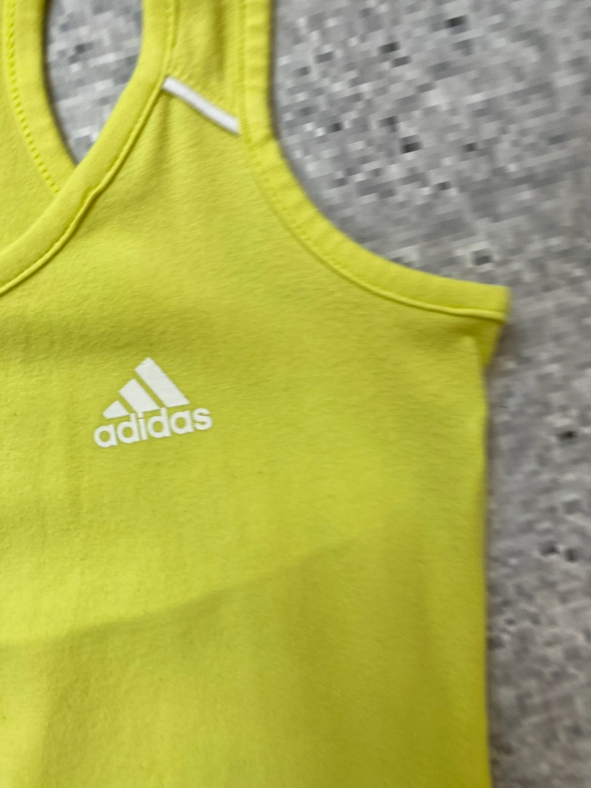 Bright Yellow Adidas Tank Top