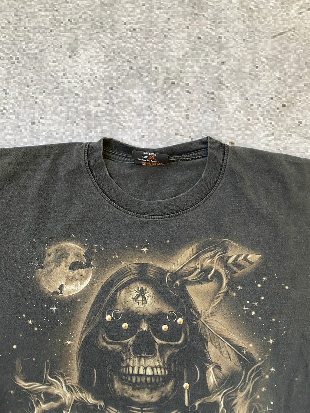 2000s biker red chang glow in the dark tee