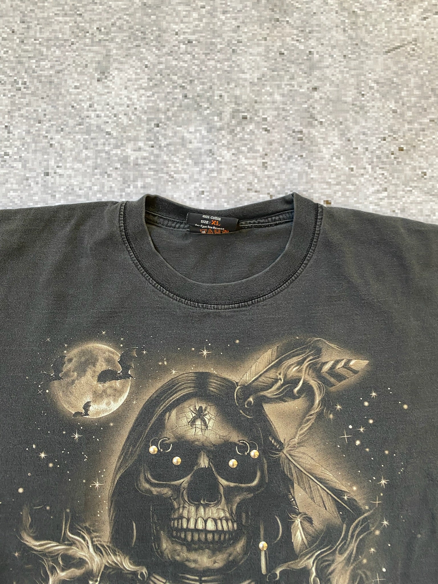 2000s biker red chang glow in the dark tee