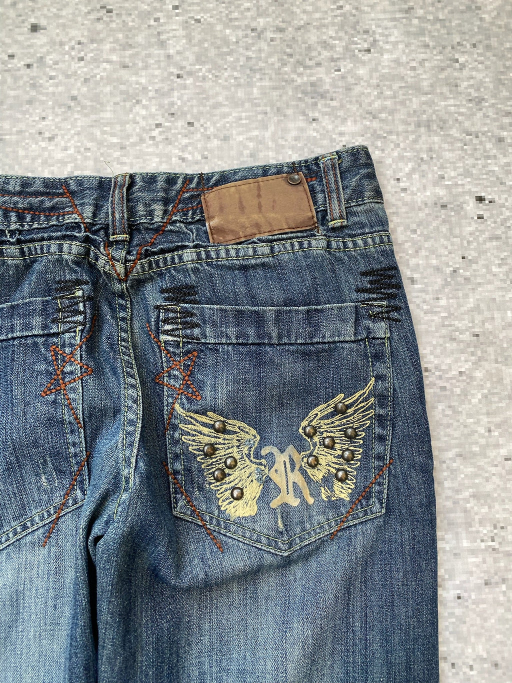 Studded Y2K  Straight Leg Jeans