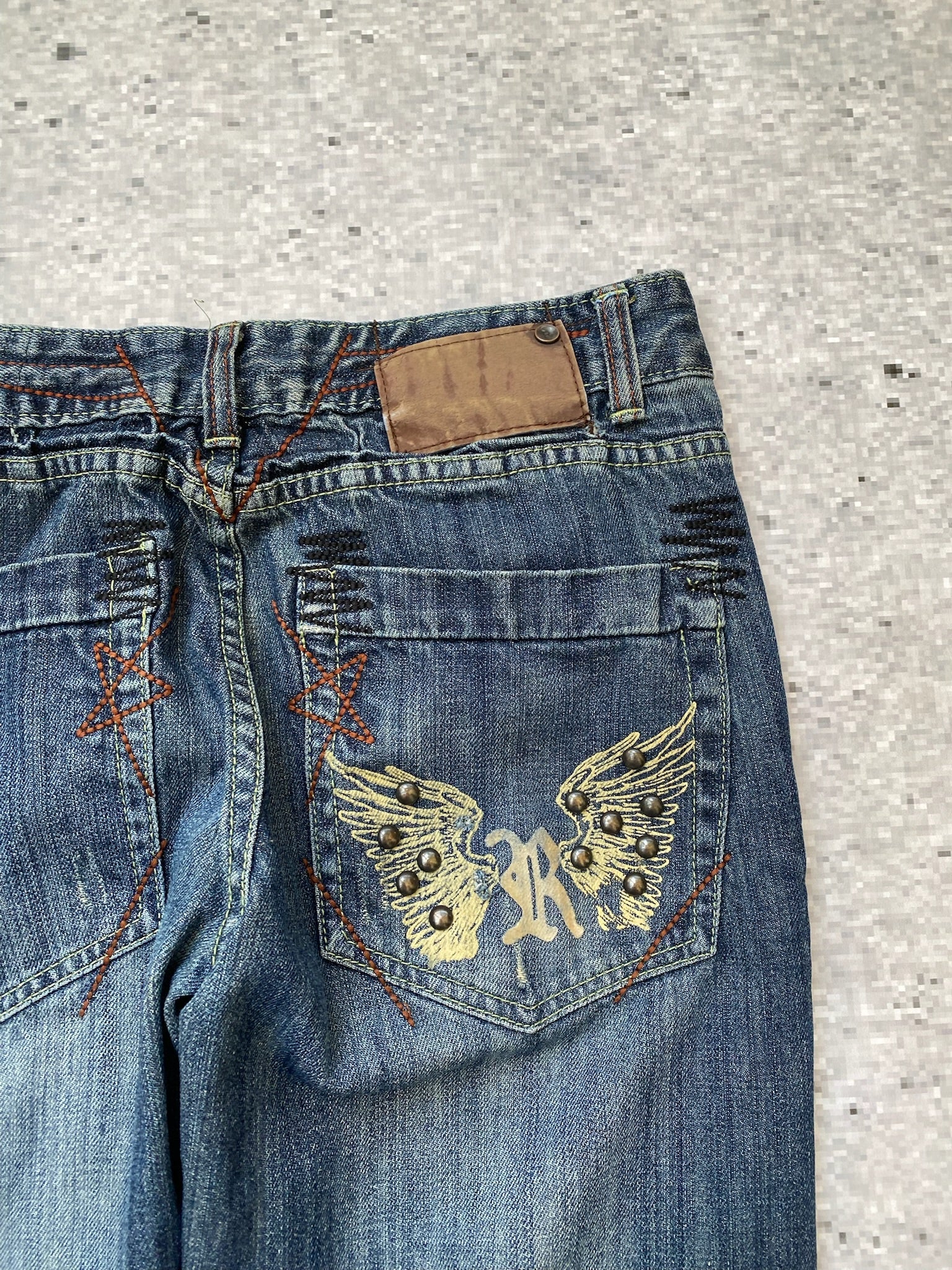 Studded Y2K  Straight Leg Jeans