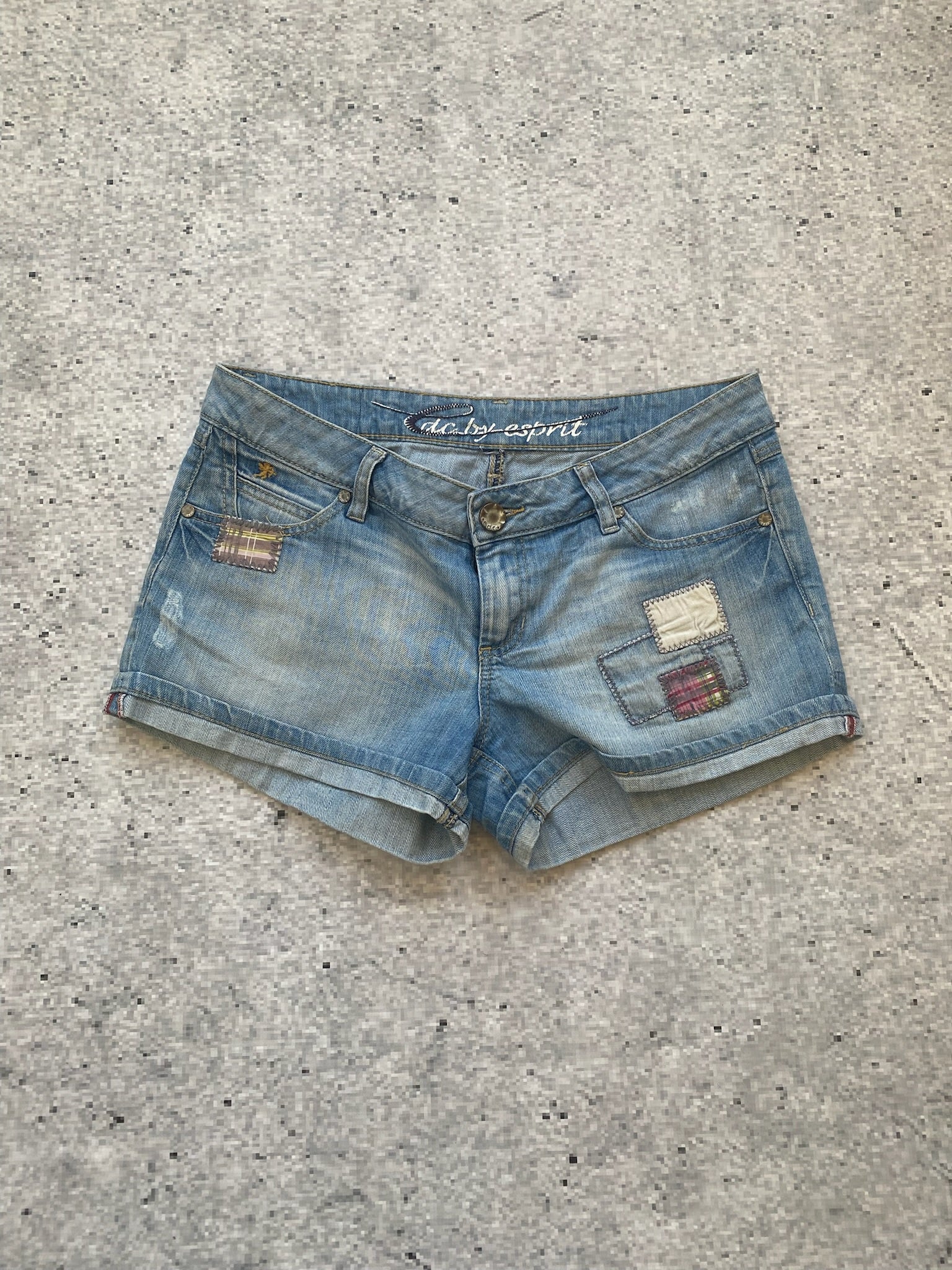 EDC Patched Low Waisted Folded Shorts