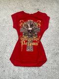 2000s "Skull and Roses" Long Top